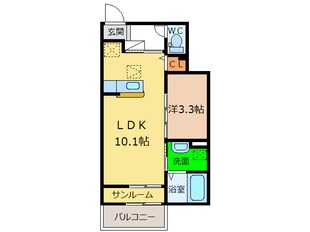 ボヌールA・Bの物件間取画像